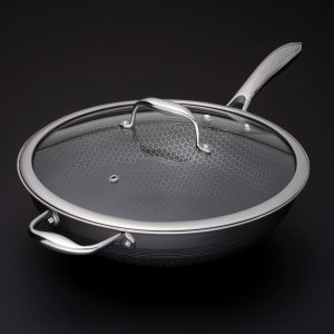 HexClad 12" Hybrid Wok with Lid