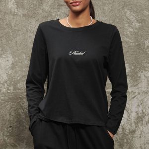 HexClad Cursive Hexclad Women’s Long-Sleeve T-Shirt