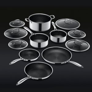 HexClad Hybrid Pots & Pans Set, 12-pc