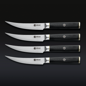 HexClad Master Series Damascus Steel Steak Knife Set, 4-pc