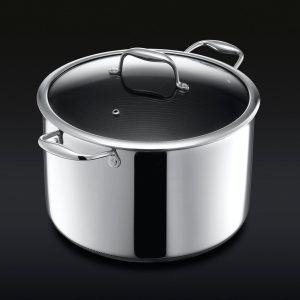 HexClad Hybrid Stock Pot with Lid, 10-Qt