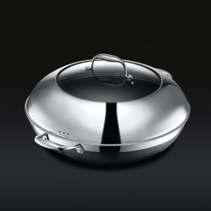HexClad Hybrid Wok with Lid, 14"