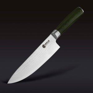 HexClad Damascus Steel Chef's Knife, 8"
